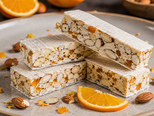 Torrone all’Arancia e Mandorle (Italian Orange and Almond Nougat)