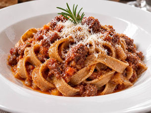 Tagliatelle di Castagne al Ragù di Cinghiale (Italian Chestnut Tagliatelle with Wild Boar Ragù)