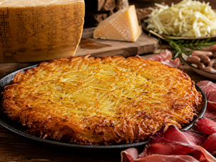 Tortel di Patate - Traditional Trentino Crispy Potato Cake