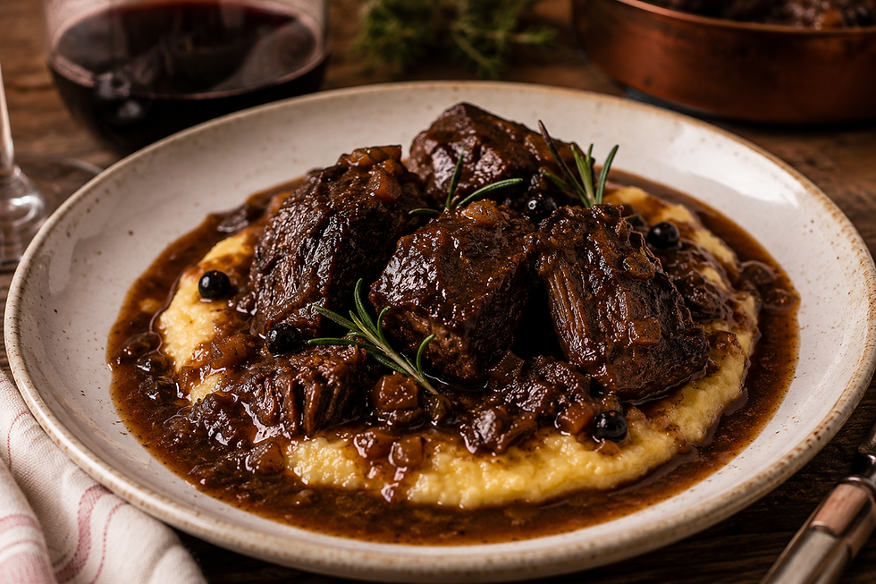 Cinghiale Brasato al Vino Rosso (Italian Red Wine Braised Wild Boar)
