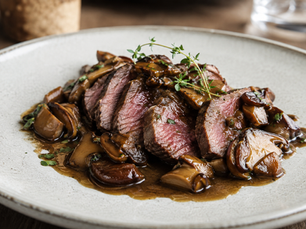 Italian Venison with Porcini Mushrooms — Cervo con Funghi Porcini