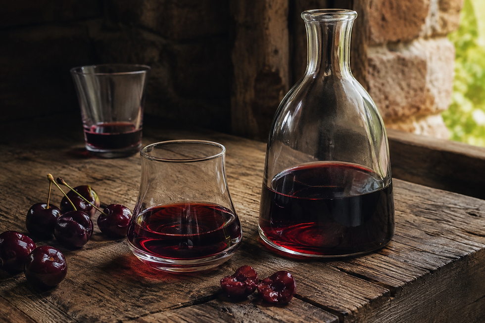 Liquor & Spirits: Ratafià Abruzzese (Homemade Italian Sour Cherry Liqueur)