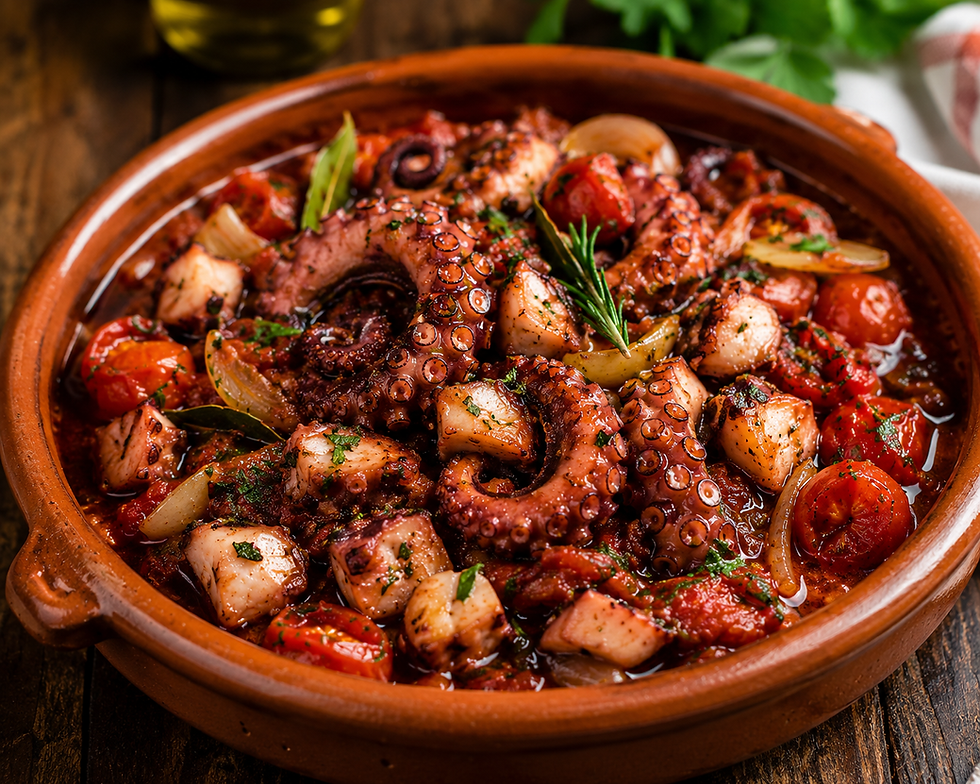 Polpo in Pignata (Apulian Slow-Braised Octopus in Terracotta)