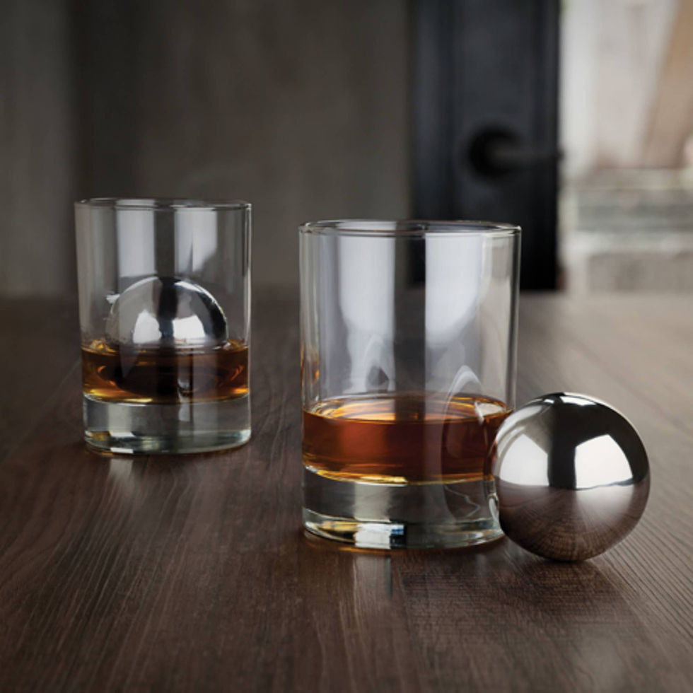 Thumbnail: Glacier Rocks® Large Stainless Steel Whiskey Ball