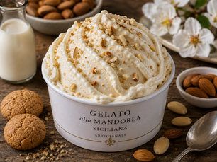 Gelato alla Mandorla Siciliana (Italian Sicilian Almond Gelato)