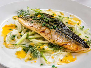 Cernia in Umido con Pomodorini Gialli, Olive e Patate Confit (Italian Mediterranean Grouper with Yellow Tomatoes, Olives and Confit Potatoes)