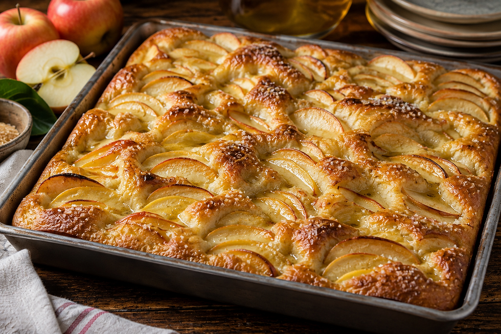 Focaccia Dolce alle Mele (Italian Sweet Apple Focaccia)