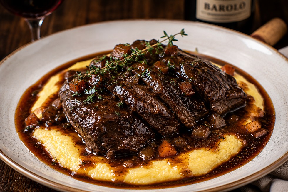 Cervo Brasato al Barolo (Italian Venison Braised in Barolo)
