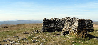 Great Shunner Fell summit shelter.