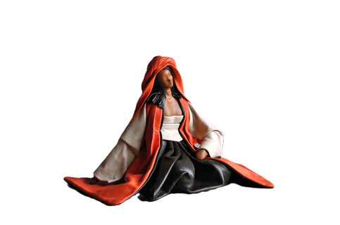 Sculpture de femme réalisée par Annie Delemarle, art contemporain.