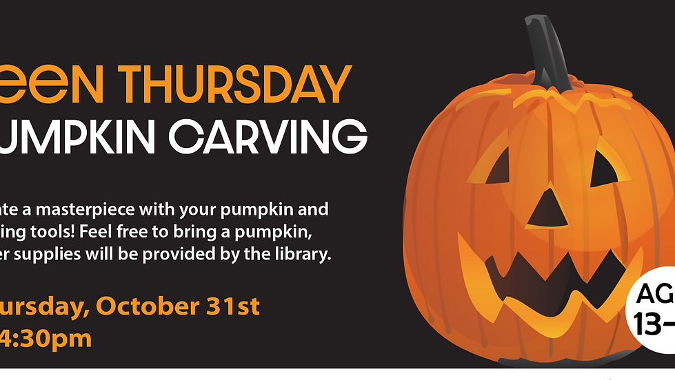 Teen Thursdays: Pumpkin Carving
