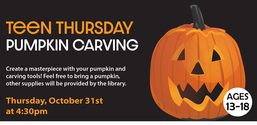 Teen Thursdays: Pumpkin Carving
