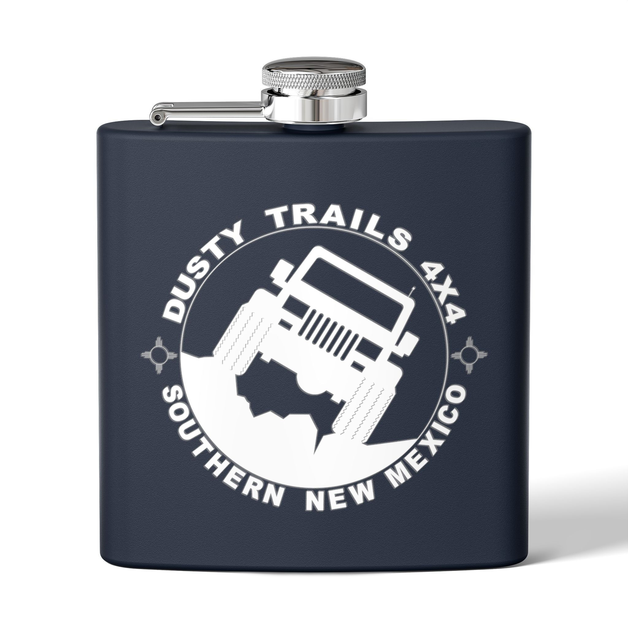 Dusty Trails 4X4 Stainless Steel Flask