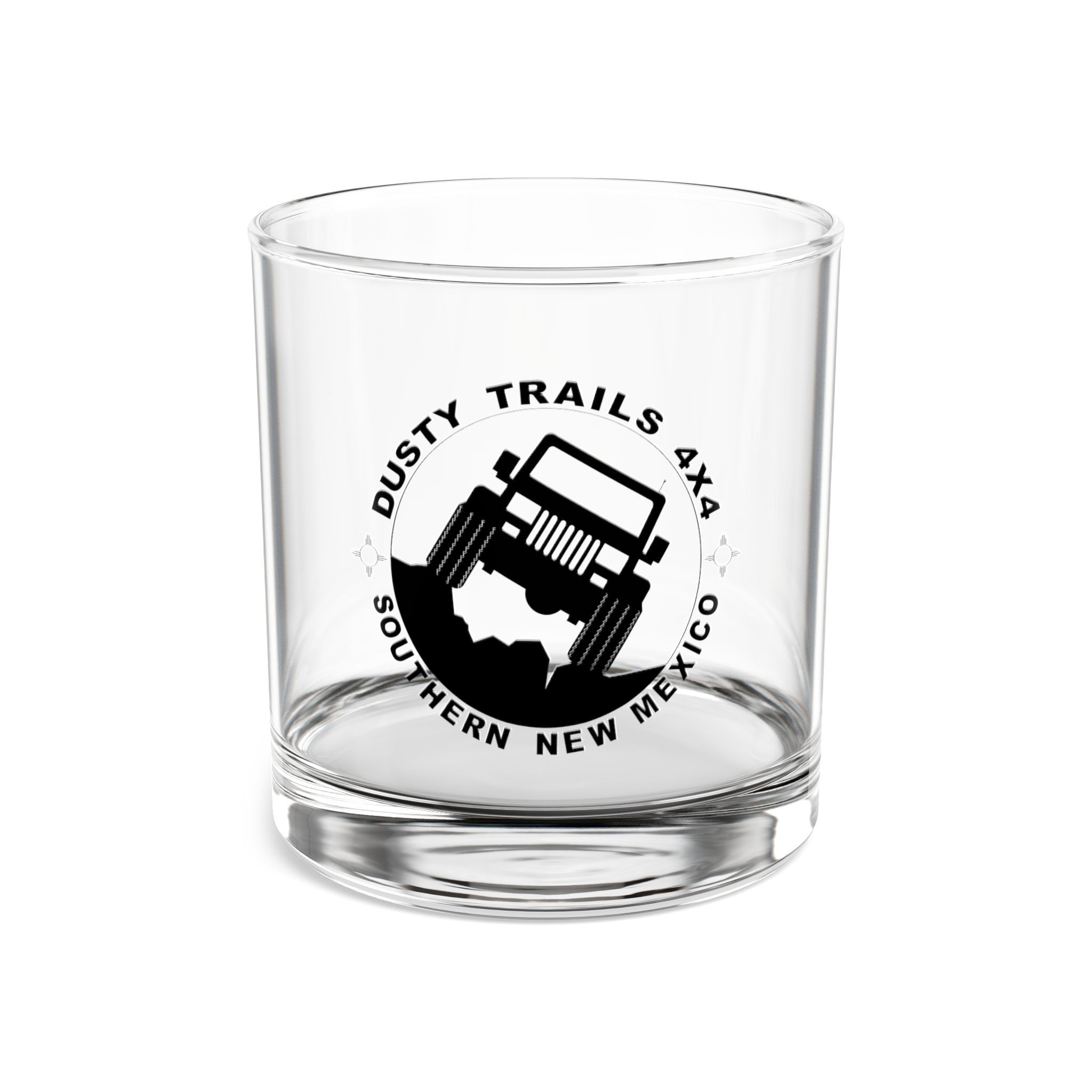 Dusty Trails 4X4 Rocks Glass, 10oz.