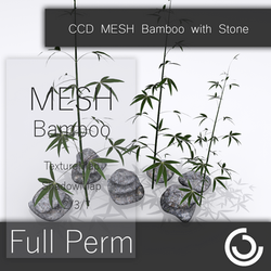 CCD MESH Decorative Bamboo with Stone