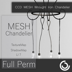 MESH Wrought Iron Chandelier Bulb