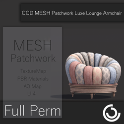 CCD MESH Patchwork Luxe Lounge Armchair 003