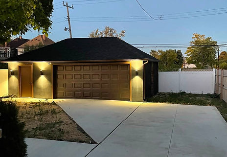Ne garage conversion after one bedroom apartment complet with lighting Orangeburg SC Haqq Renovations LLC