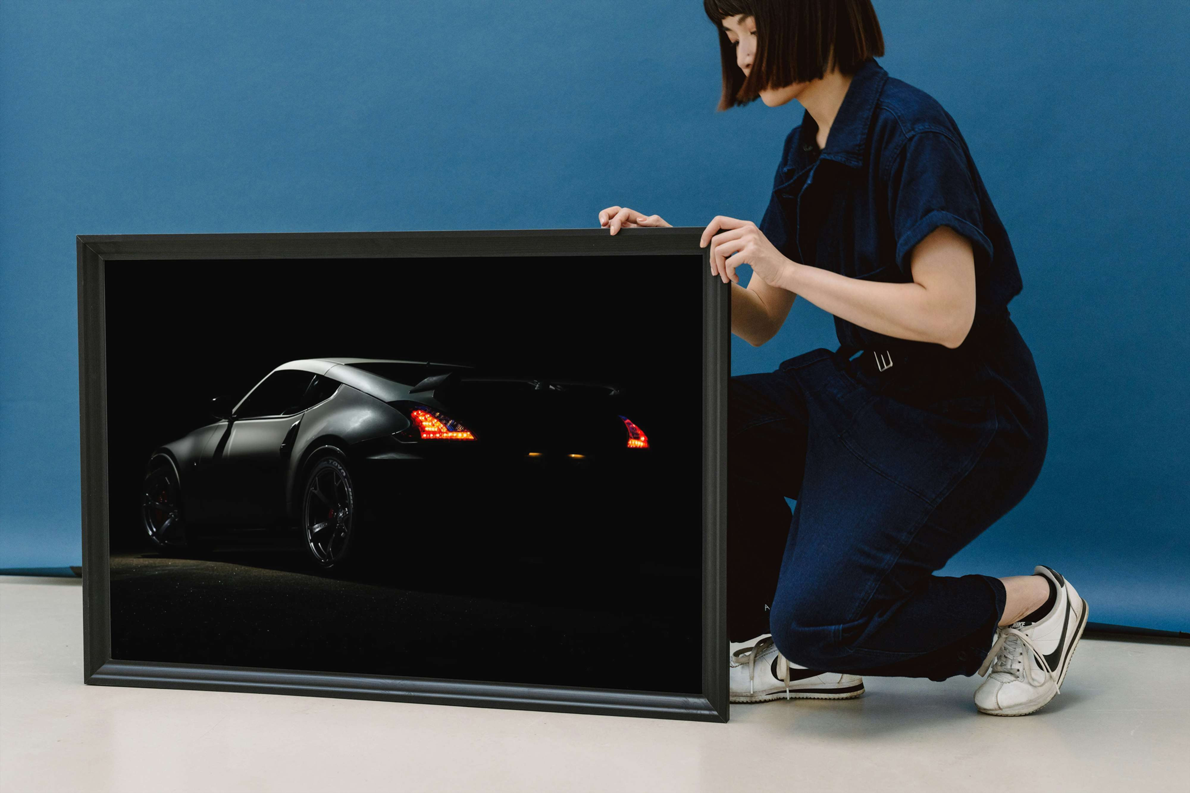 Silver Nissan in the Shadows