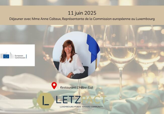 Déjeuner avec Anne Calteux, Représentante de la Commission européenne au Luxembourg