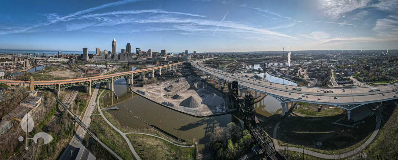 A Very Cleveland Morning Panorama 3x1
