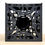 Thumbnail: Top View of the Large Matt Black Acrylics Cube Tealight Lanterns in Twinning Pattern