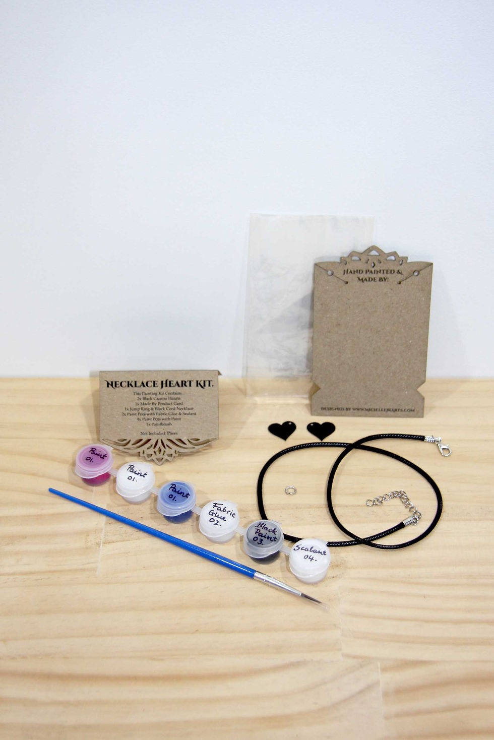 Thumbnail: Heart Necklace Art Kit - Silver