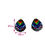 Thumbnail: Progress Pride Flag Reversed Fritillary Earring Studs