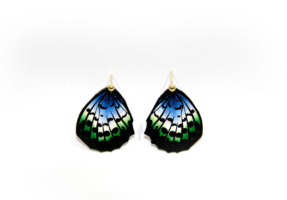 Pony Pride Flag Fritillary Earring Studs