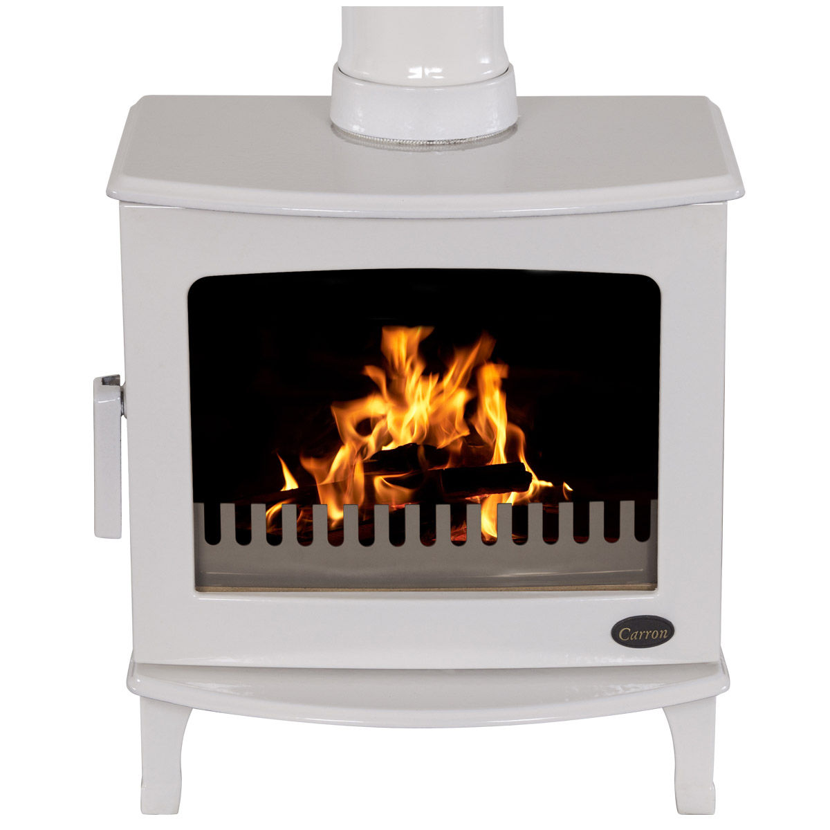 Carron Eco 2022 5KW Cast Iron Stove in Cream Enamel