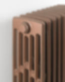 Ionic 6 Column Cast Iron Radiator close up bronze