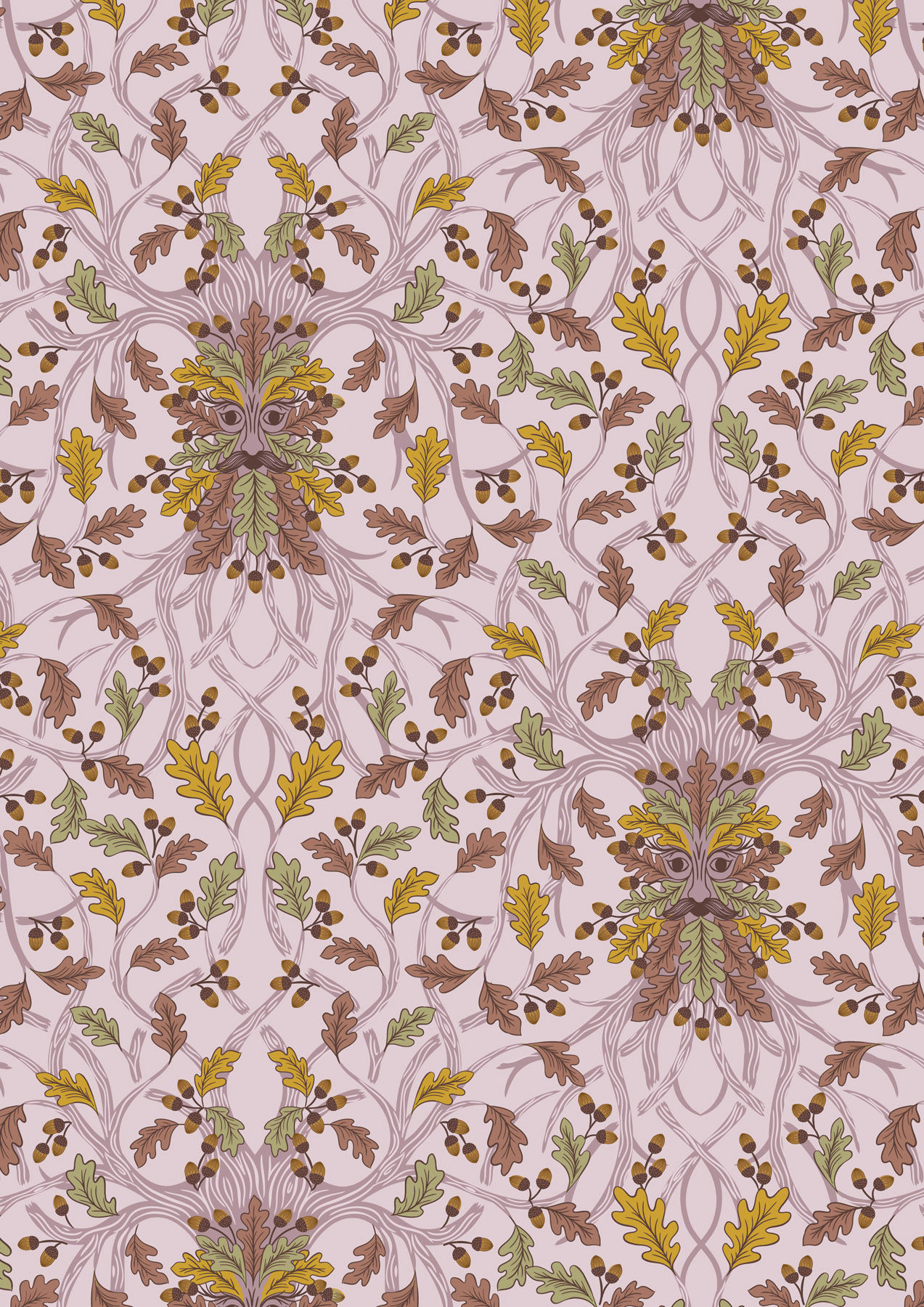 Lewis & Irene 'Celtic Faeries' - Tree man on heather (gold) A735.2