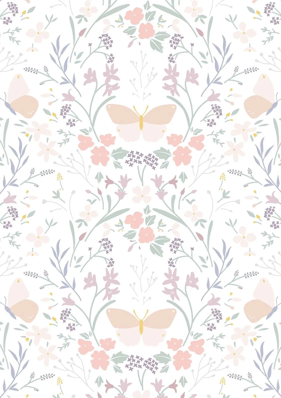 Heart of Summer - Floral Gathering on White CC1.1