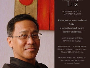 In Memoriam: Prof. Juan Miguel "Mike" Luz