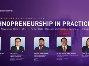 AIM NEXUS IGNITE SERIES: "Technopreneurship in Practice Panel Discussion"