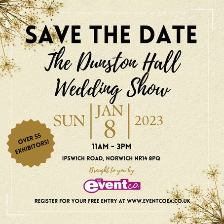 An upcoming event at Dunston Hall on Jan 8th 2023