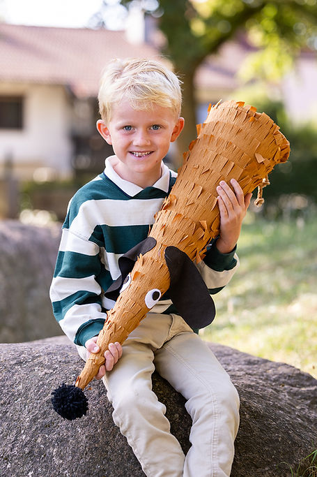 Einschulungsfoto bei der Schulfotografie nähe Groß-Umstadt