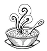 black-white-simple-hand-drawn-doodle-bowl-soup-black-white-simple-hand-drawn-doodle-bowl-s