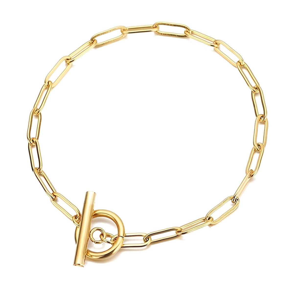 18K gold plated Stainless steel bracelet, Intensity