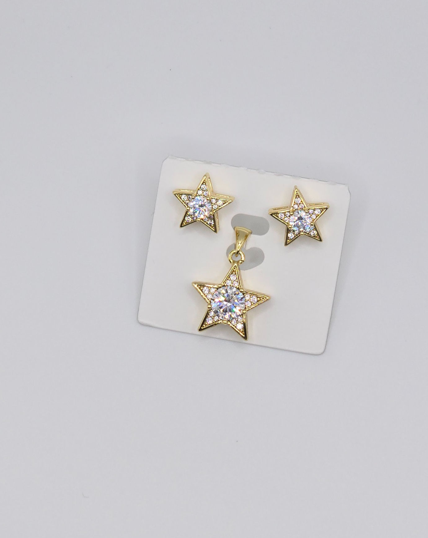 Star Stud Earring with Pendant set