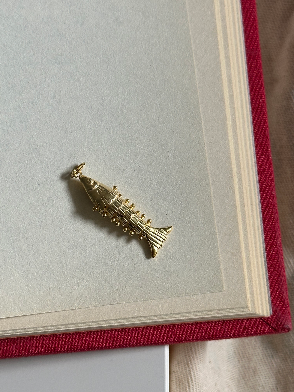 Vintage Balık Kolye Ucu | 925 Gümüş