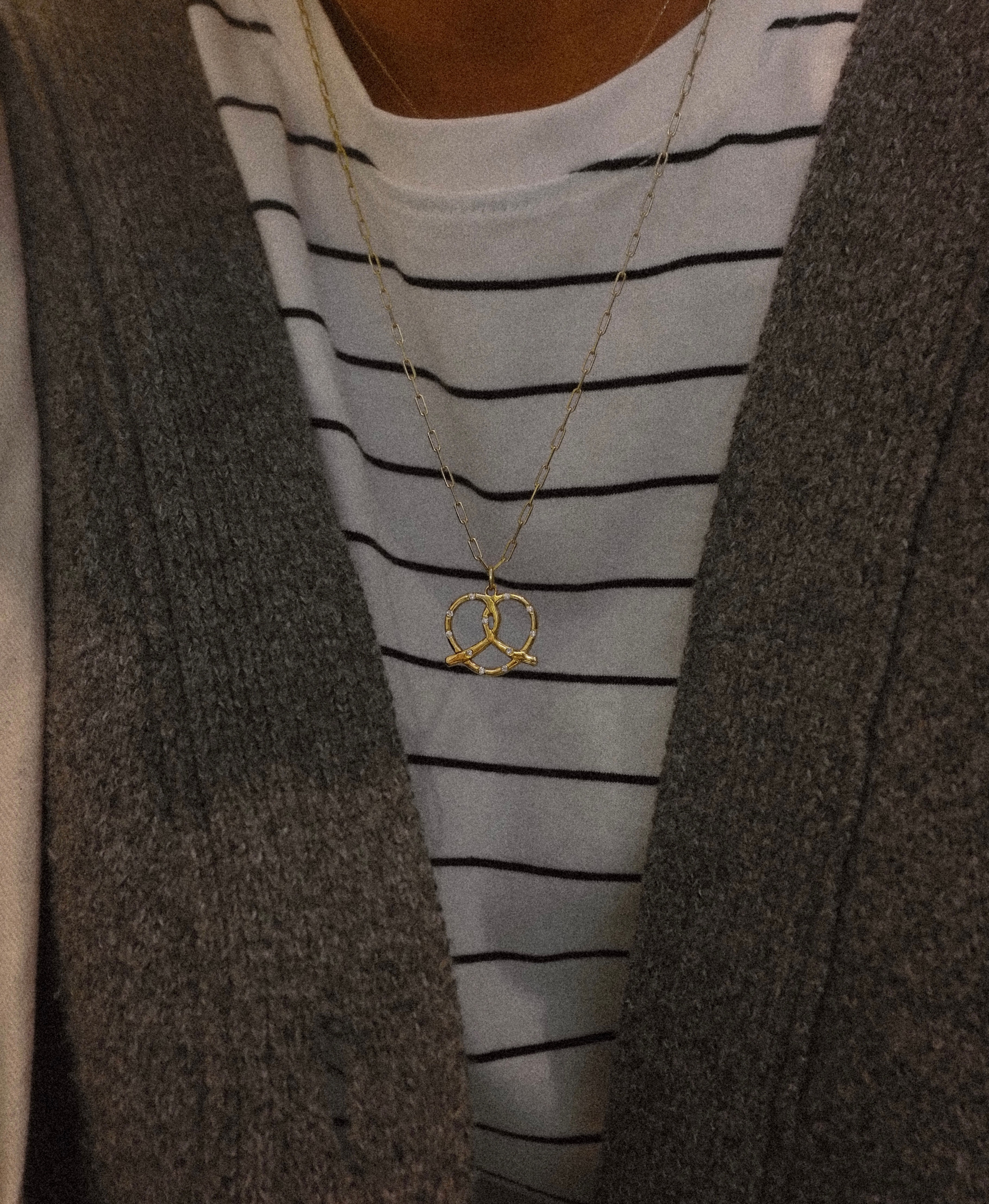 Pretzel Charm | 925 Gümüş 