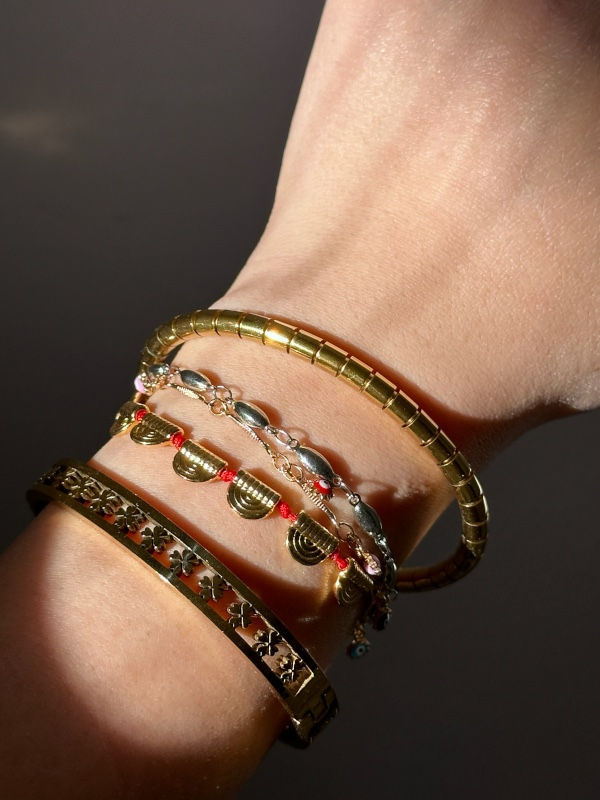 Küçük resim: El Yapımı Kırmızı İpli Plaka Bileklik