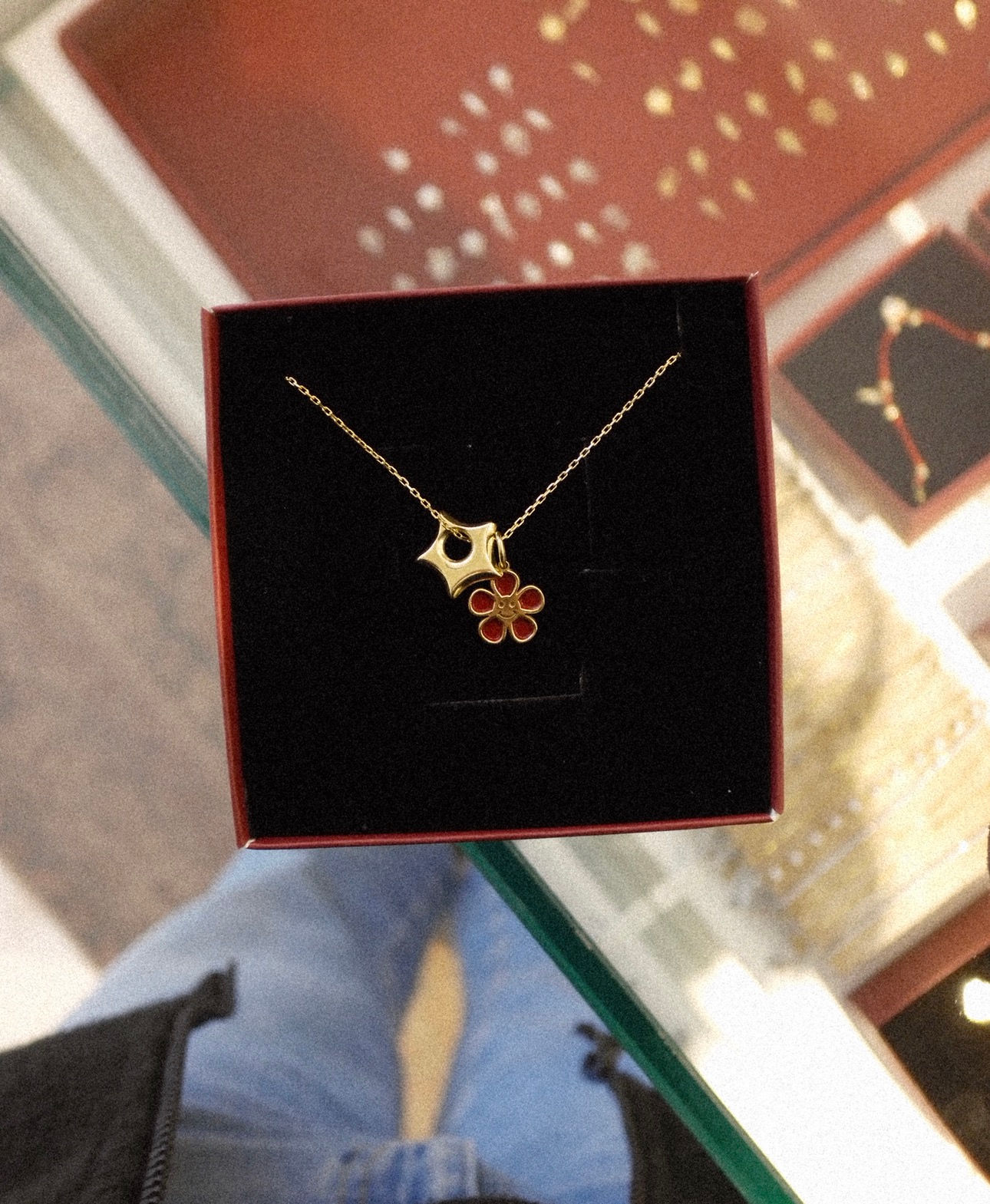 Gülen Çiçek & Yıldız Kolye | 925 Gümüş