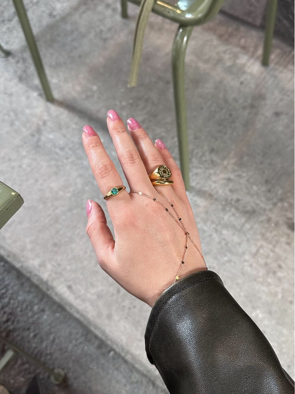 Küçük resim: Vintage Yeşil Taşlı Yüzük