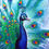 Thumbnail: "Feathered Peacock" Giclée Print
