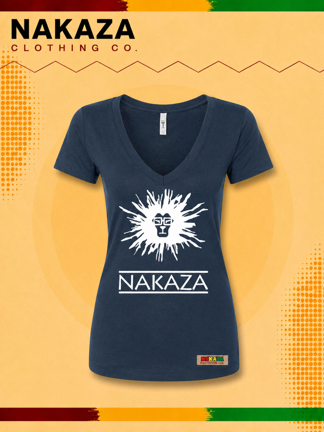 Empress V-Necks - Midnight/White