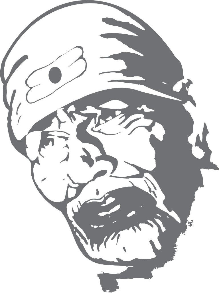Sai Baba face- Black