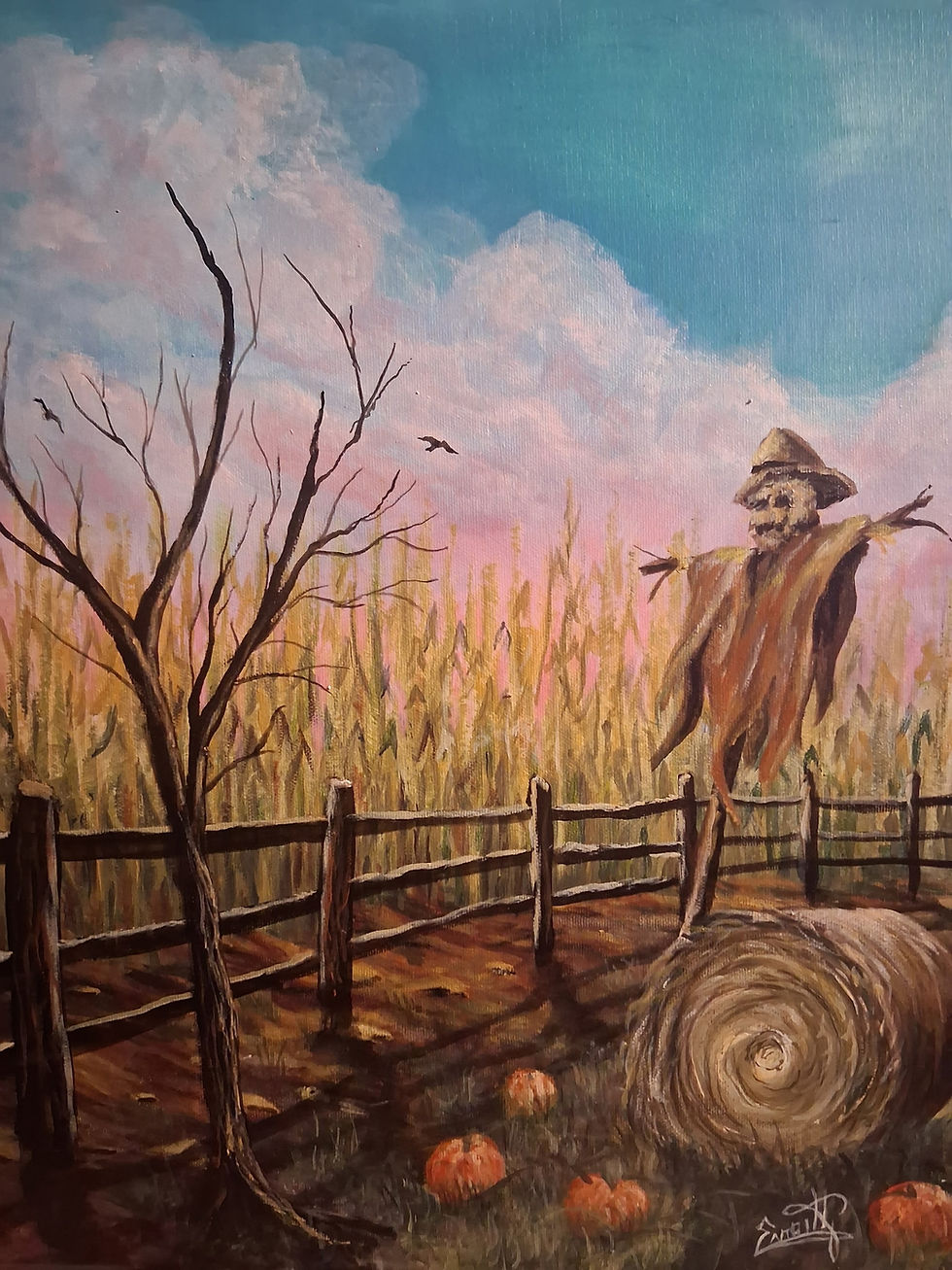 Sunrise by the cornfield