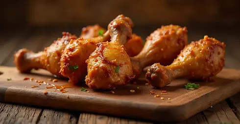 CHICKEN DRUMSTICKS ON A WOODEN BOARD(2).jpg
